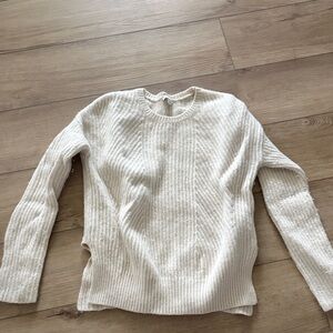 GAP Cream Crew Neck Sweater for Women